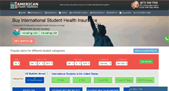 Desktop Screenshot of americanstudentinsurance.com
